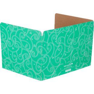 Standard Privacy Shields  Set of 12  Star and Swirl  Matte Color Green by Really Good Stuff LLC