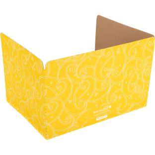 Standard Privacy Shields Set of 12 Star and Swirl Matte Color Yellow by Really Good Stuff LLC