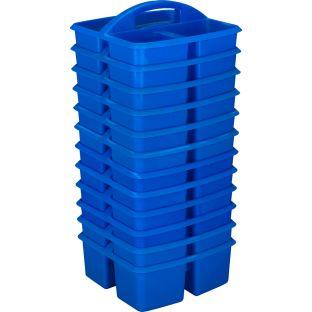 3 Compartment Caddies  Set Of 12 Color Blue by Really Good Stuff LLC