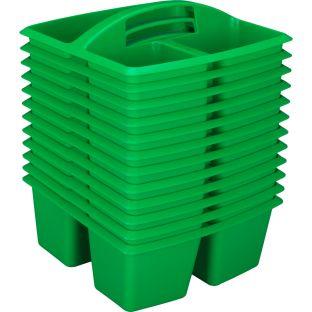 3 Compartment Caddies  Set Of 12 Color Green by Really Good Stuff LLC