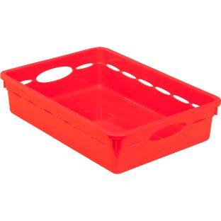 Paper Basket Organizer  Single Color  1 basket Color Red by Really Good Stuff LLC