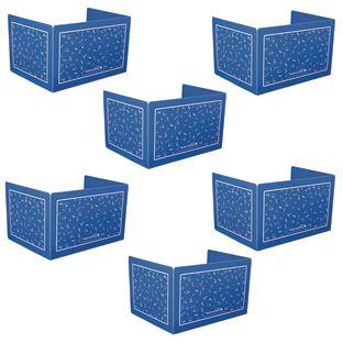 Deluxe Privacy Shields Large Set of 6 Color Blue by Really Good Stuff LLC