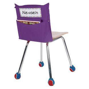 Store More Classic Chair Pocket Single Color 1 Chair Pocket Color Purple by Really Good Stuff LLC