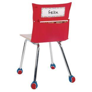 Store More Classic Chair Pocket Single Color 1 Chair Pocket Color Red by Really Good Stuff LLC