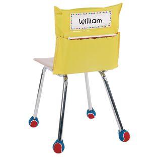 Store More Classic Chair Pocket Single Color 1 Chair Pocket Color Yellow by Really Good Stuff LLC