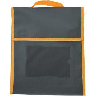 Store More Medium Book Pouches  Single Color  Set Of 36 Color Black with Orange Trim by Really Good Stuff LLC
