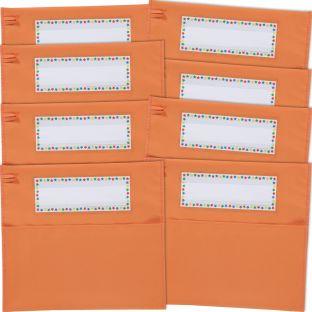 Classic Chair Pockets 8 Pack Color Orange by Really Good Stuff LLC
