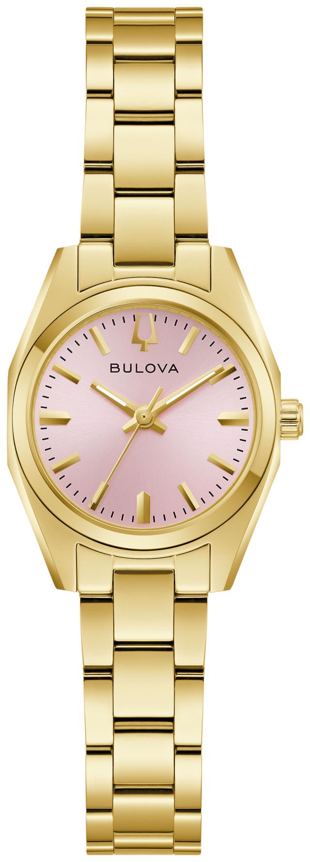 Bulova Surveyor Stainless Steel Bracelet Classic Dress Classic Women's Watch - 97L187 Gifts for Her
