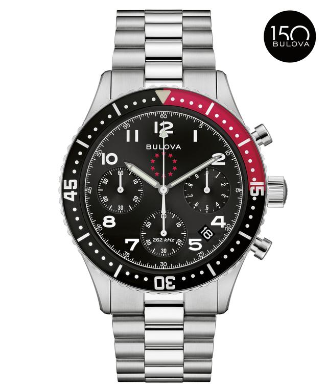 Bulova Marine Star Heritage Stainless Steel Bracelet Archive Men's Watch - 98B451 Gifts for Him