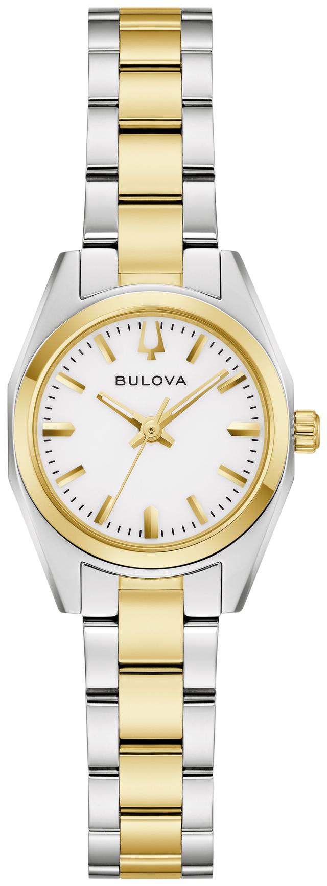 Bulova Surveyor Stainless Steel Bracelet Classic Dress Classic Women's Watch - 98L331 Gifts for Her