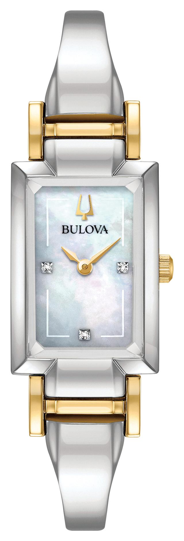 Bulova Classic Stainless Steel Bangle Dress Classic Women's Watch - 98P188 Gifts for Her