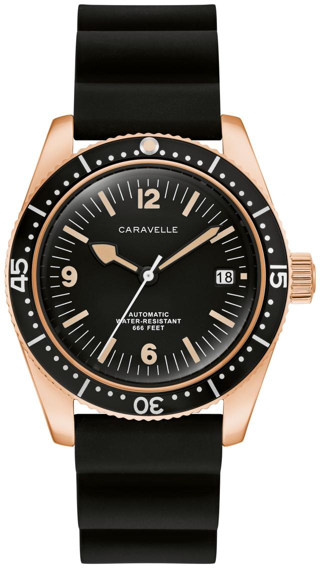 Bulova Sea Hunter Caravelle Rubber Vintage Sport Men's Watch - 44B130 Gifts for Him