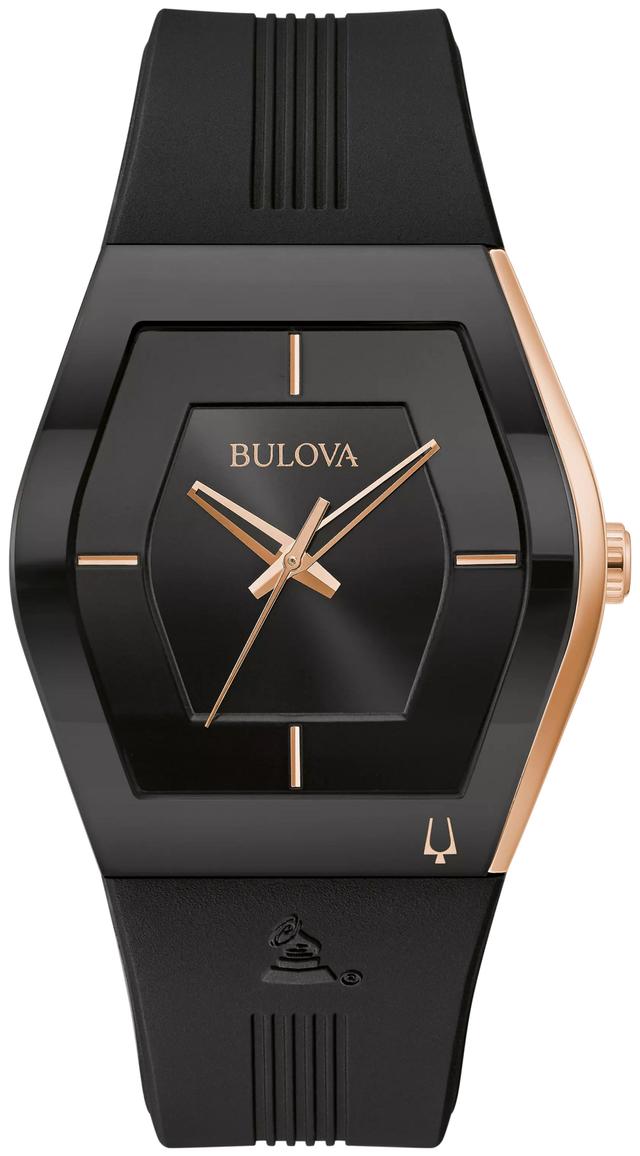Bulova Gemini Silicone Strap Modern LP Men's Watch - 97A163 Gifts for Him