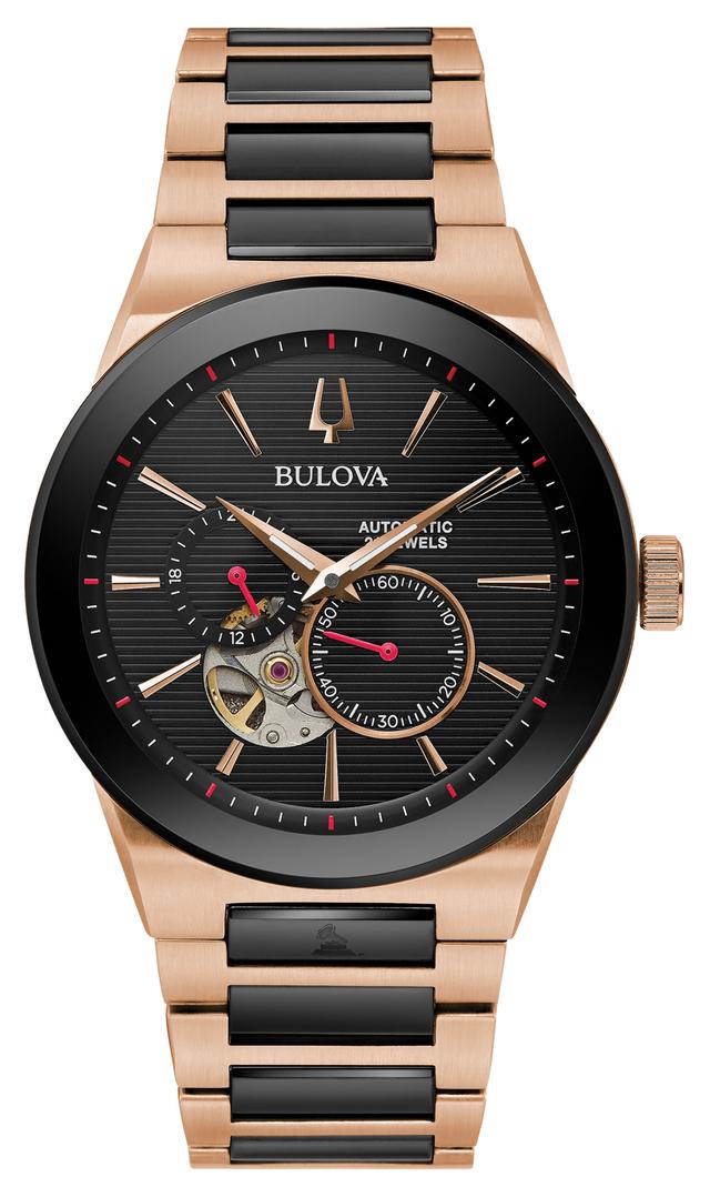 Bulova Millennia Stainless Steel Bracelet Modern LP Men's Watch - 98A236 Gifts for Him