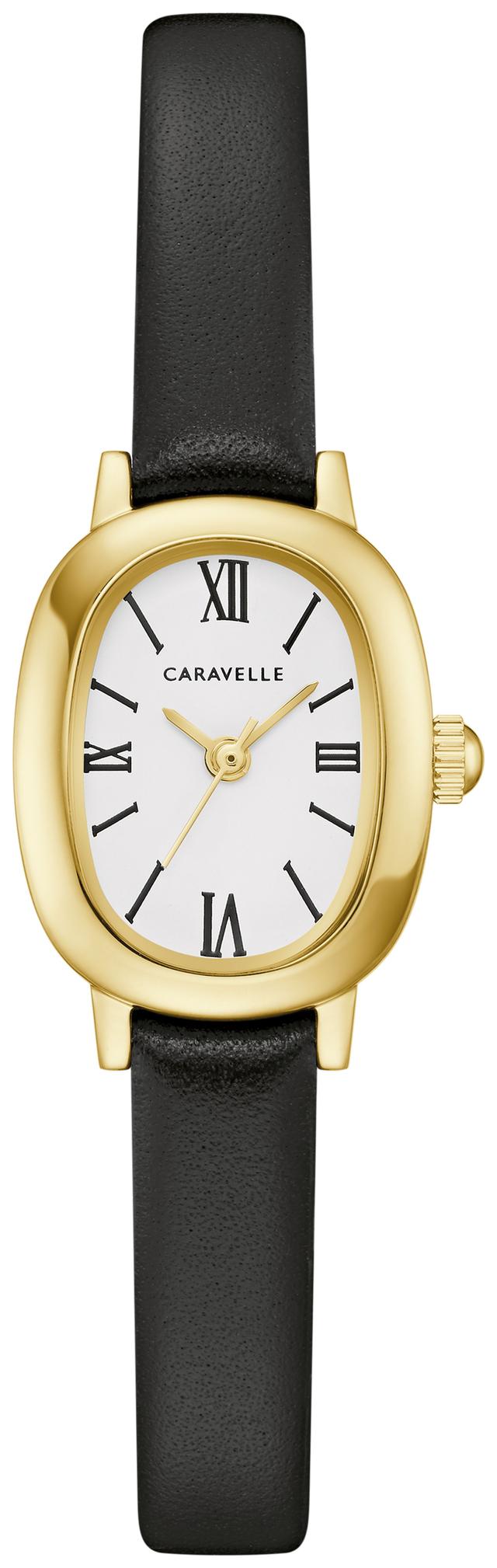 Caravelle Vintage Classic Leather Strap Dress Classic Women's Watch - 44L269 Gifts for Her Bulova Watches