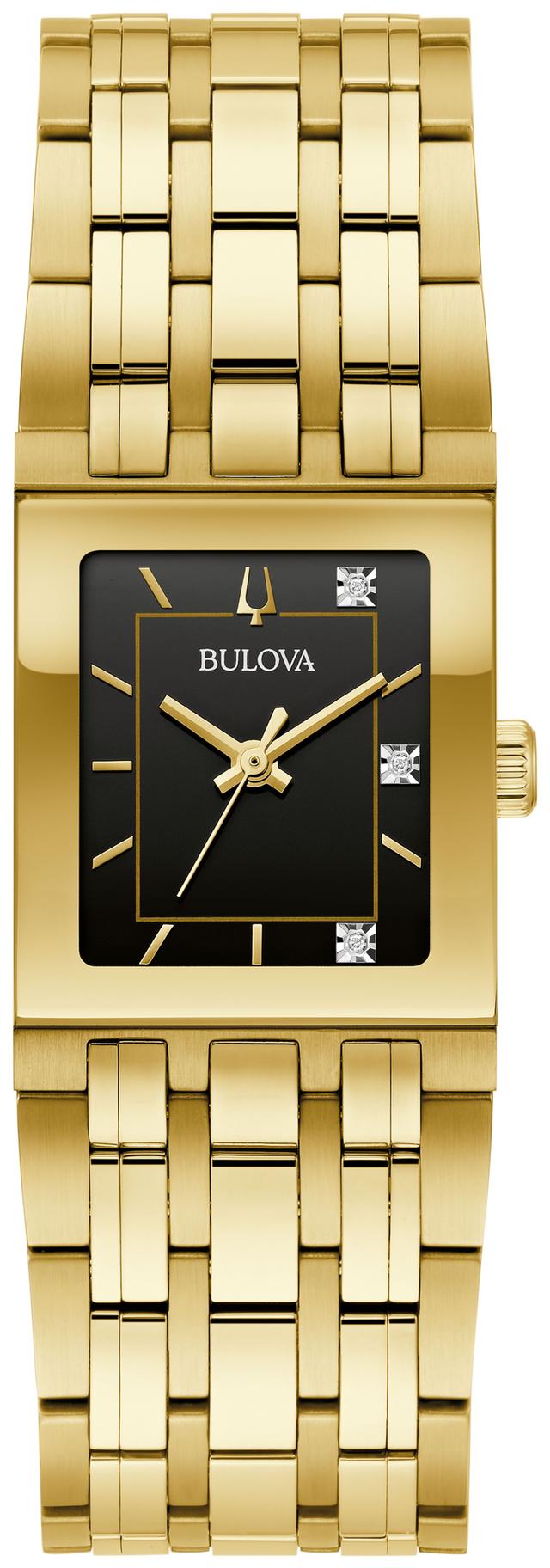 Bulova Quadra Stainless Steel Bracelet Modern Women's Watch - 97P167 Gifts for Her