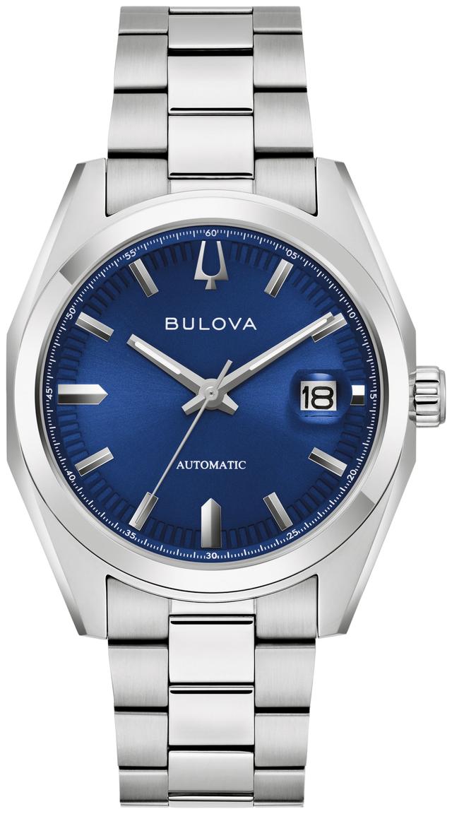 Bulova Surveyor Stainless Steel Bracelet Classic Dress Classic Men's Watch - 96B436 Gifts for Him