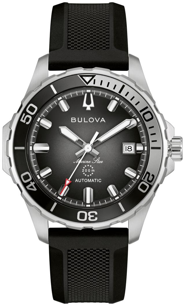 Bulova Marine Star Polyurethane Rubber Performance Men's Watch - 98B465 Gifts for Him