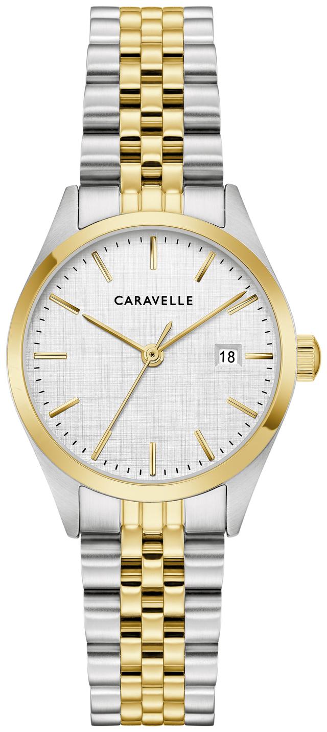 Caravelle Classic Stainless Steel Bracelet Dress Classic Women's Watch - 45M121 Gifts for Her Bulova Watches