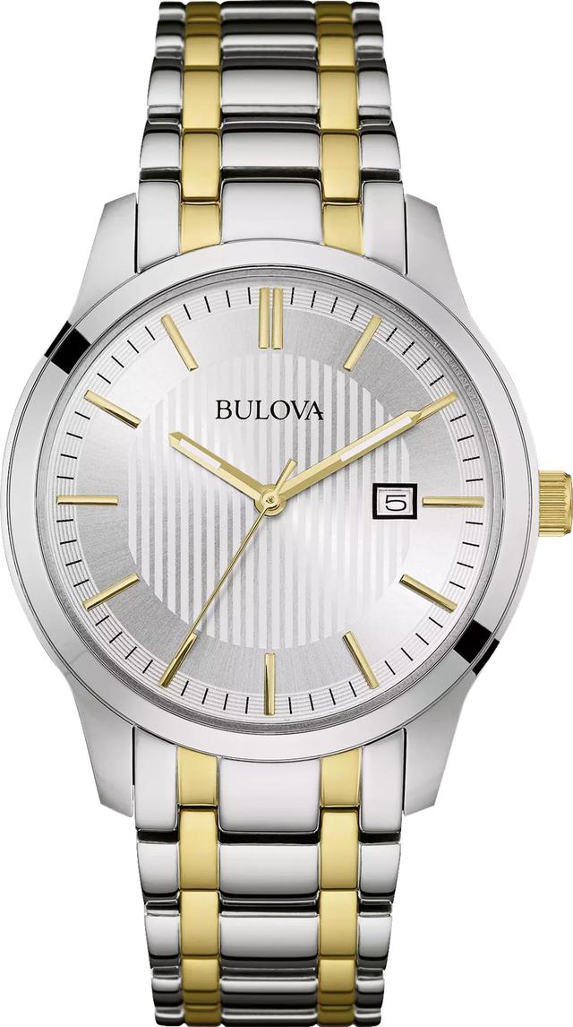 Bulova Classic Stainless Steel Bracelet Dress Classic Men's Watch - 98B263 Gifts for Him