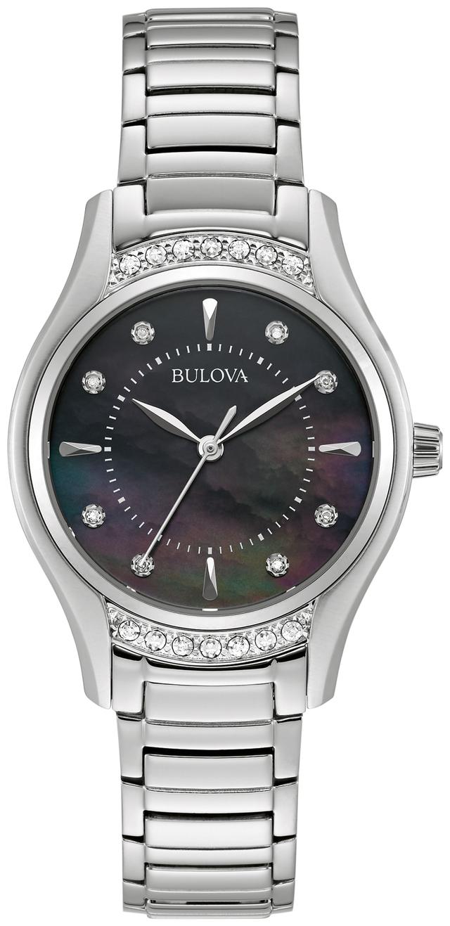Bulova Classic Stainless Steel Bracelet Dress Classic Women's Watch - 96R242 Gifts for Her