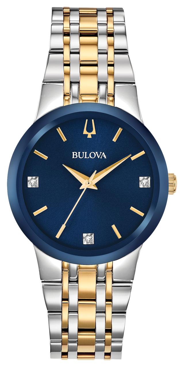 Bulova Futuro Stainless Steel Bracelet Modern Women's Watch - 98P190 Gifts for Her