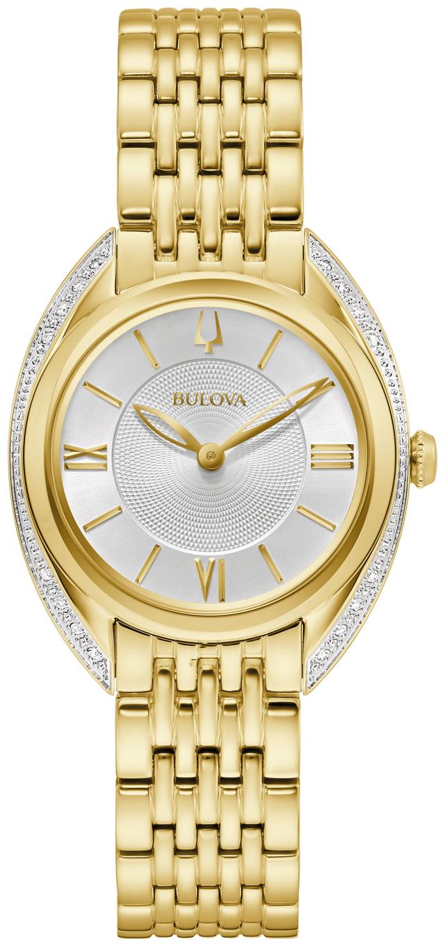 Bulova Classic Stainless Steel Bracelet Dress Classic Women's Watch - 98R298 Gifts for Her