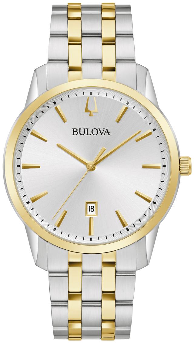 Bulova Sutton Stainless Steel Bracelet Classic Dress Classic Men's Watch - 98B385 Gifts for Him