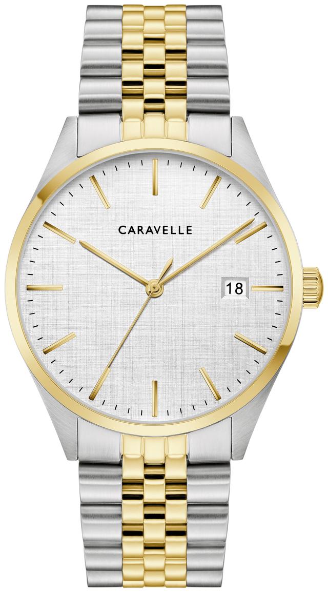 Caravelle Classic Stainless Steel Bracelet Dress Classic Men's Watch - 45B163 Gifts for Him Bulova Watches