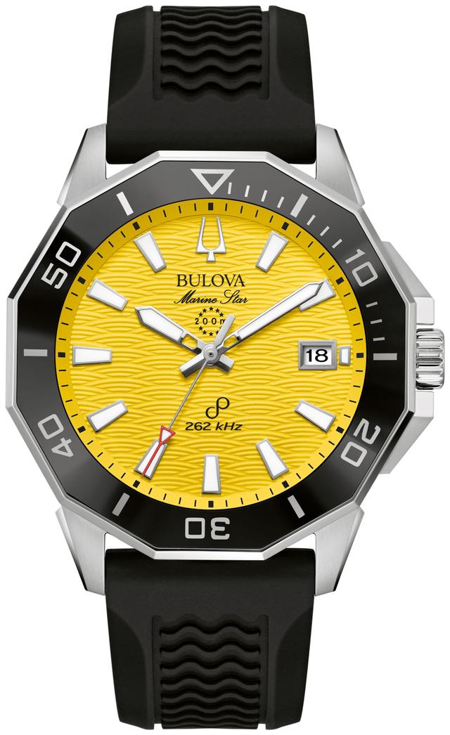 Bulova Marine Star Silicone Strap Performance Men's Watch - 96B431 Gifts for Him
