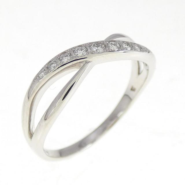 Vendome Aoyama Silver Platinum Band Ring (Pre-Owned)
