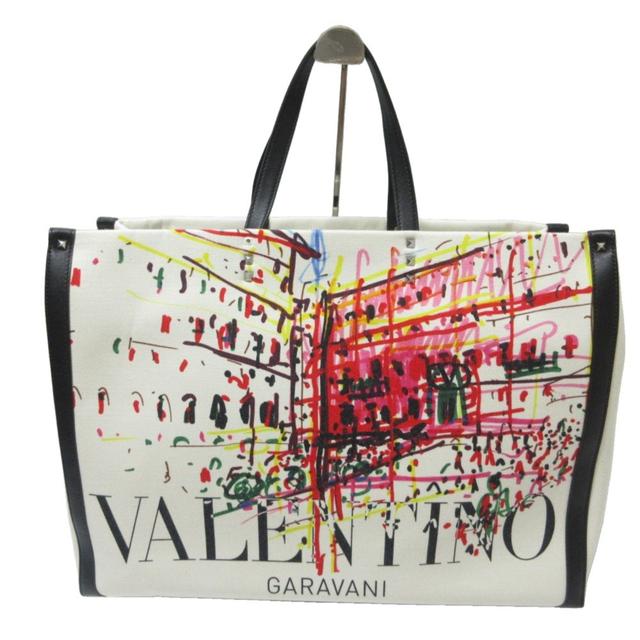 Valentino Garavani White Handbag Tote Bag (Pre-Owned)