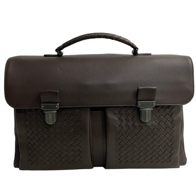 Bottega Veneta Brown Leather Briefcase (Pre-Owned)