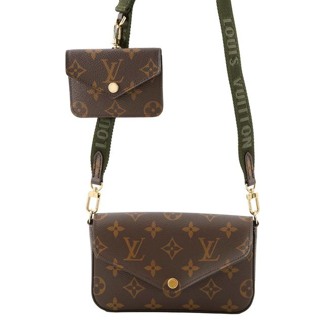 Louis Vuitton Green Monogram Monogram Pochette Shoulder Bag (Pre-Owned)