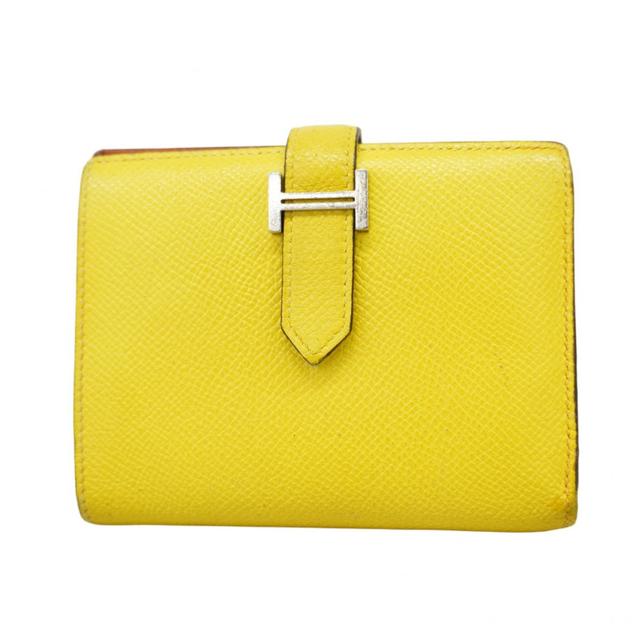 Hermes Lime Orange Epsom Leather Wallet (Bi-Fold) (Pre-Owned)