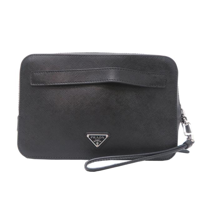Prada Black Leather Briefcase (Pre-Owned)