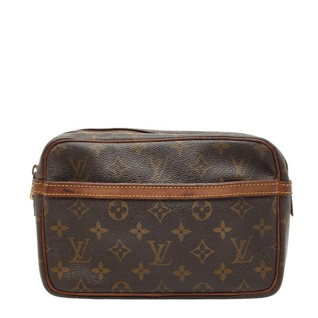 Louis Vuitton Brown Pvc Leather Briefcase (Pre-Owned)