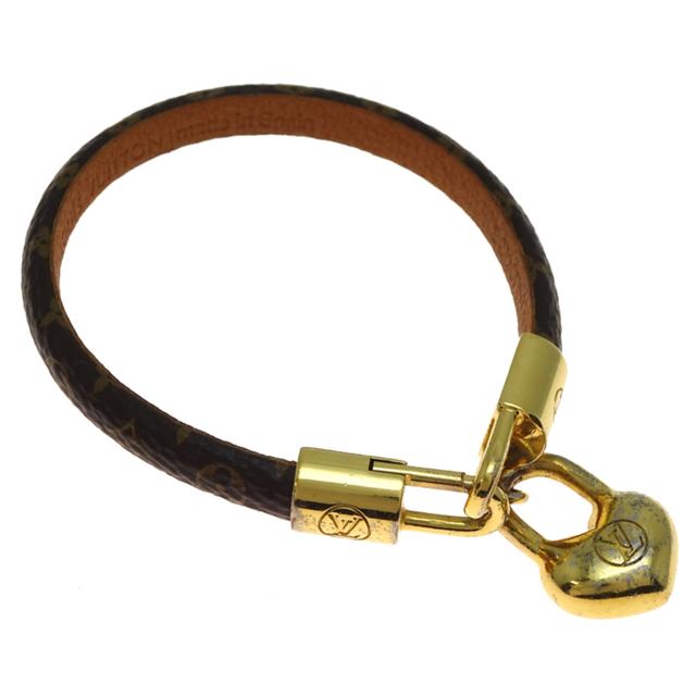 Louis Vuitton Monogram Brown Metal Monogram Charm Bracelet (Pre-Owned)