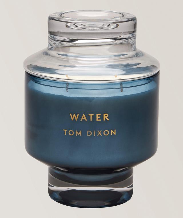 Tom Dixon Large Water Scented Candle In Blue