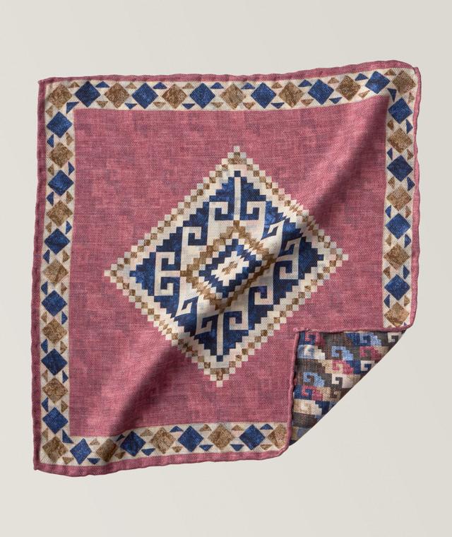 Edward Armah Mouchoir De Poche Réversible À Motifs En Rouge