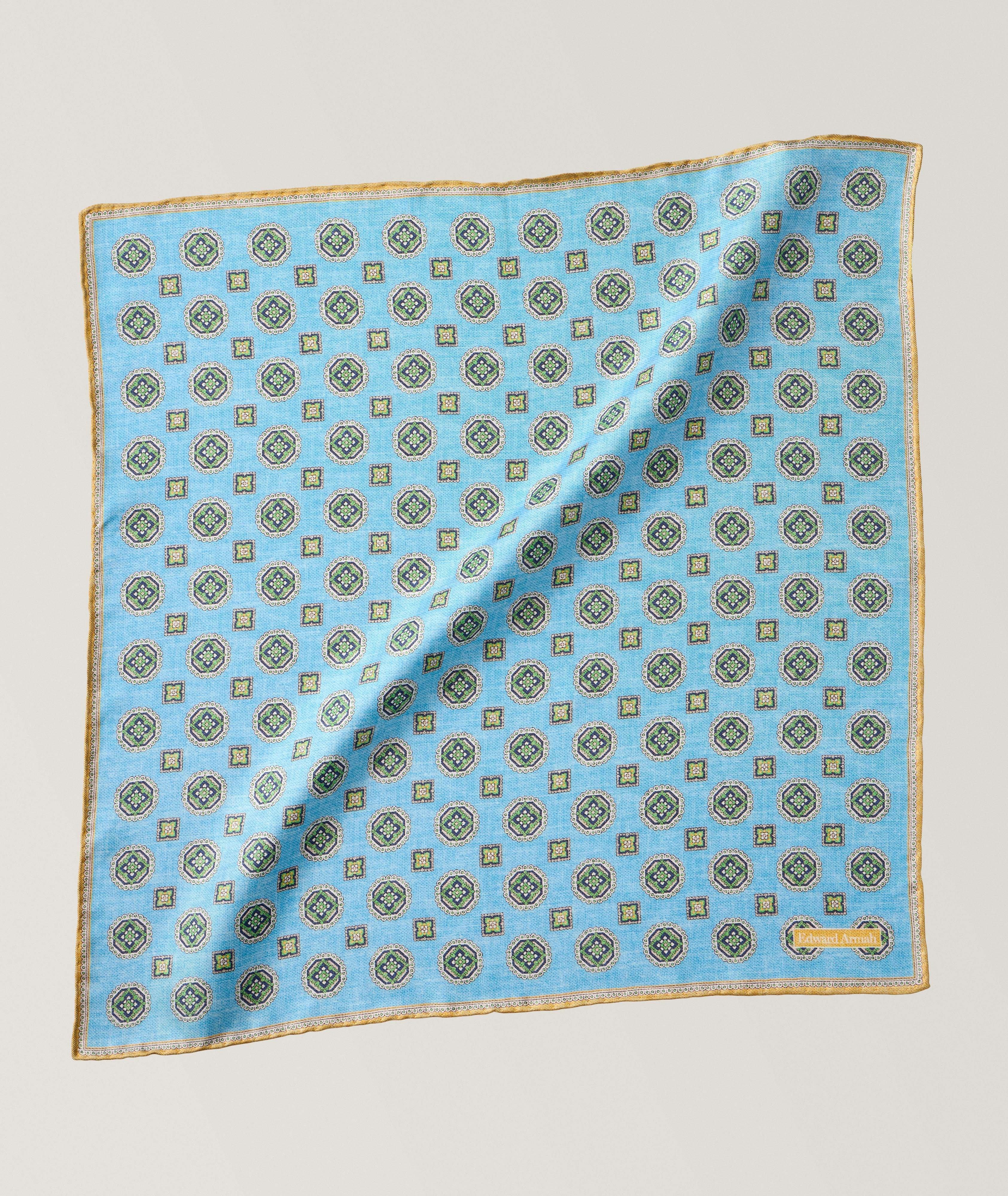 Medallion Silk Pocket Square