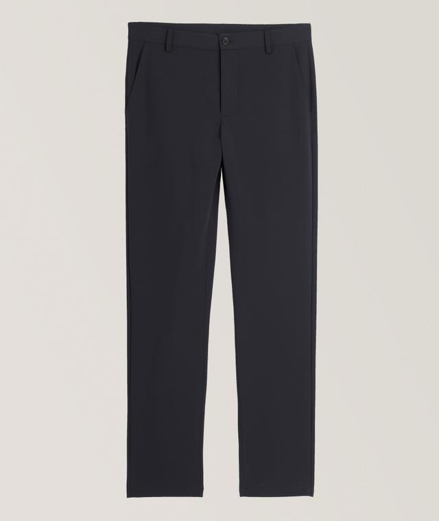 Patrick Assaraf Technical Fabric Travel Chino Pants In Blue | Men's Size 34