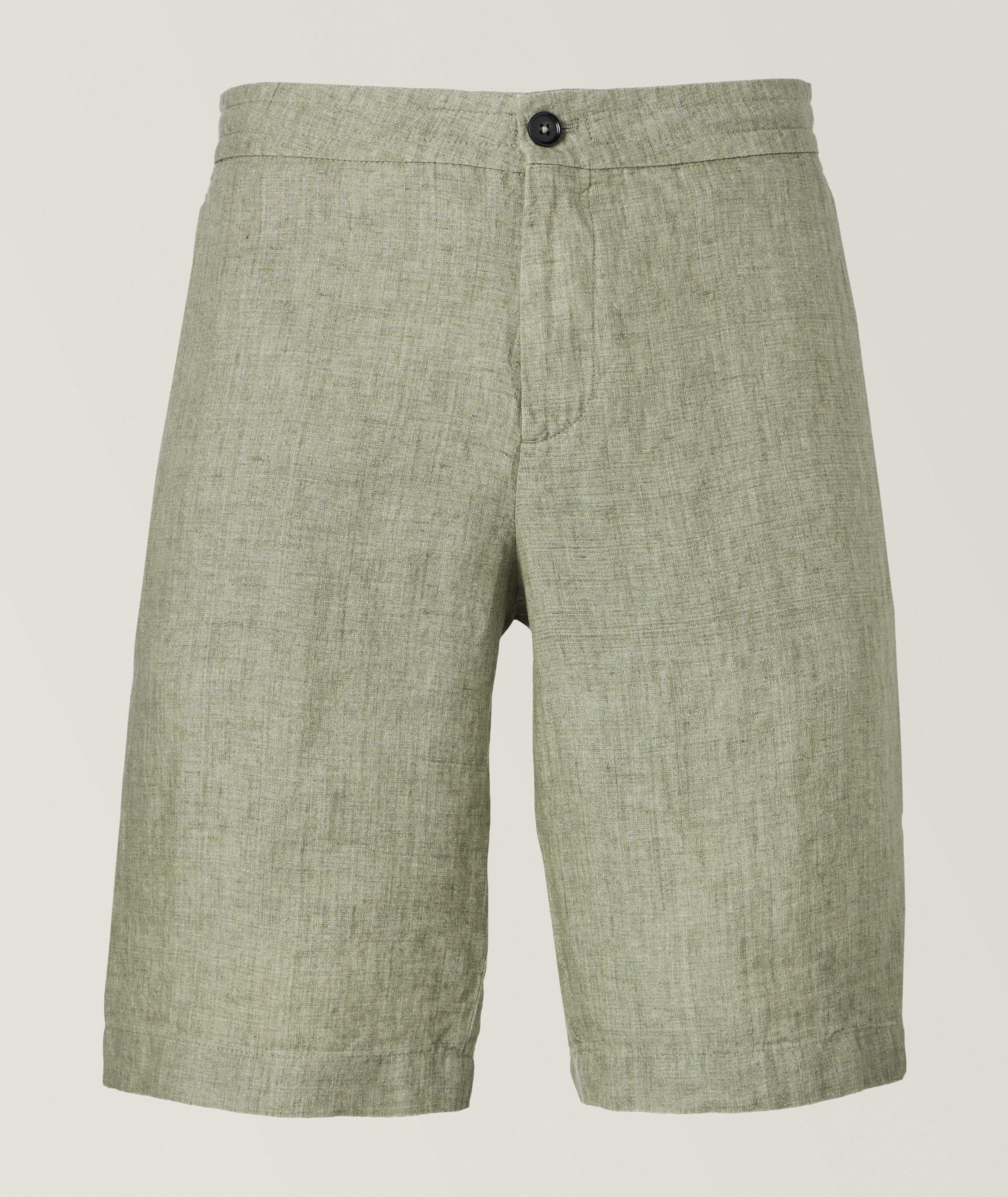 ZEGNA Short En Lin En Brun | Taille Homme 34