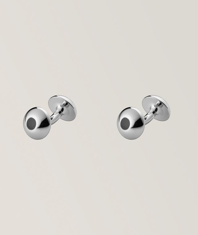 Boss Two-Way Round Cufflinks In Black