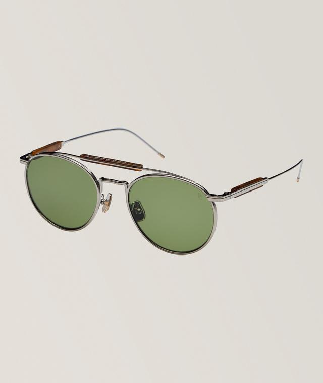 Brunello Cucinelli Sartorial Sunset Titanium Sunglasses In Grey