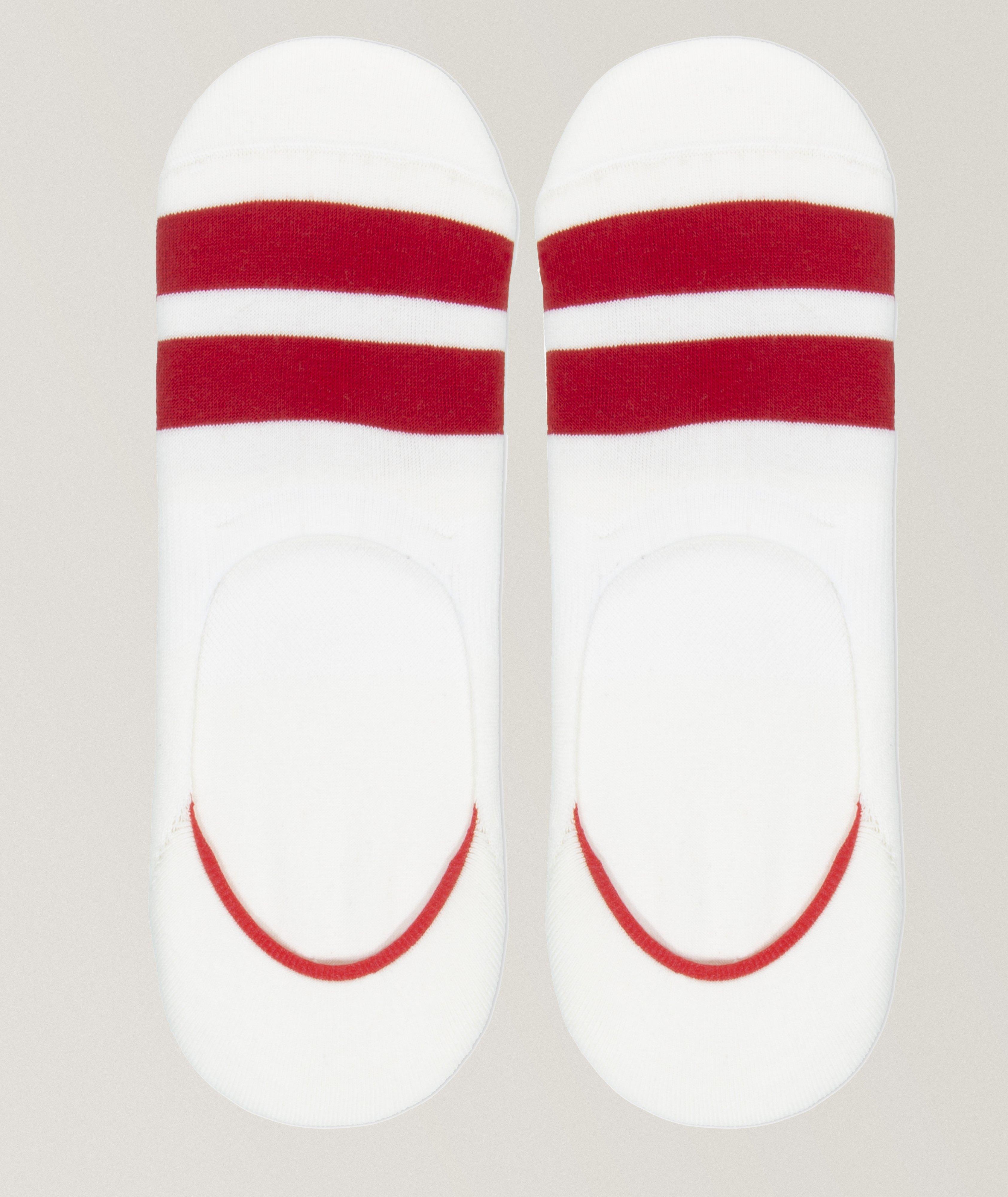 Two-Pack Honoko No-Show Stripe Socks