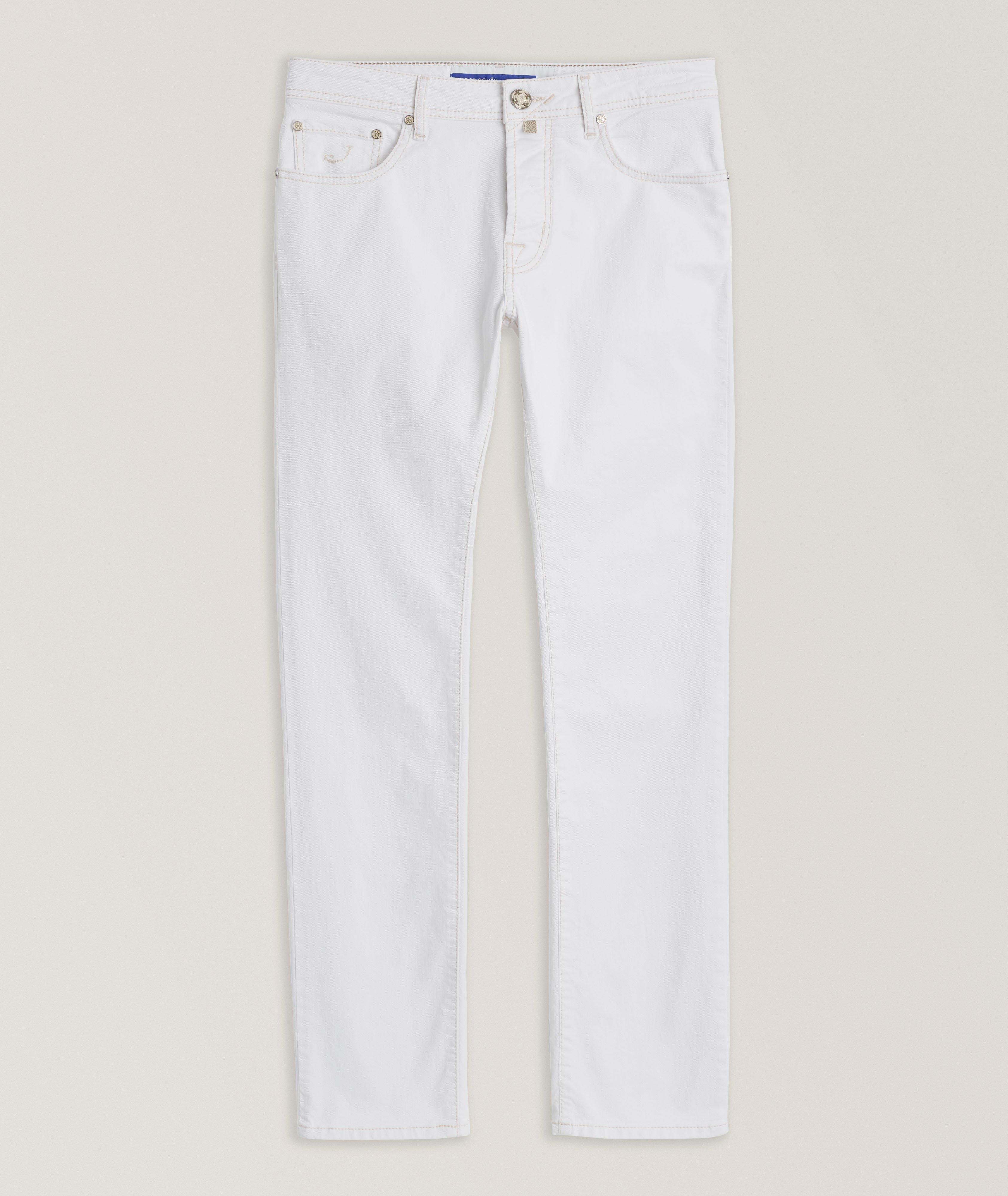 Jacob Cohen Jean Bard De Coupe Amincie En Blanc | Taille Homme 38