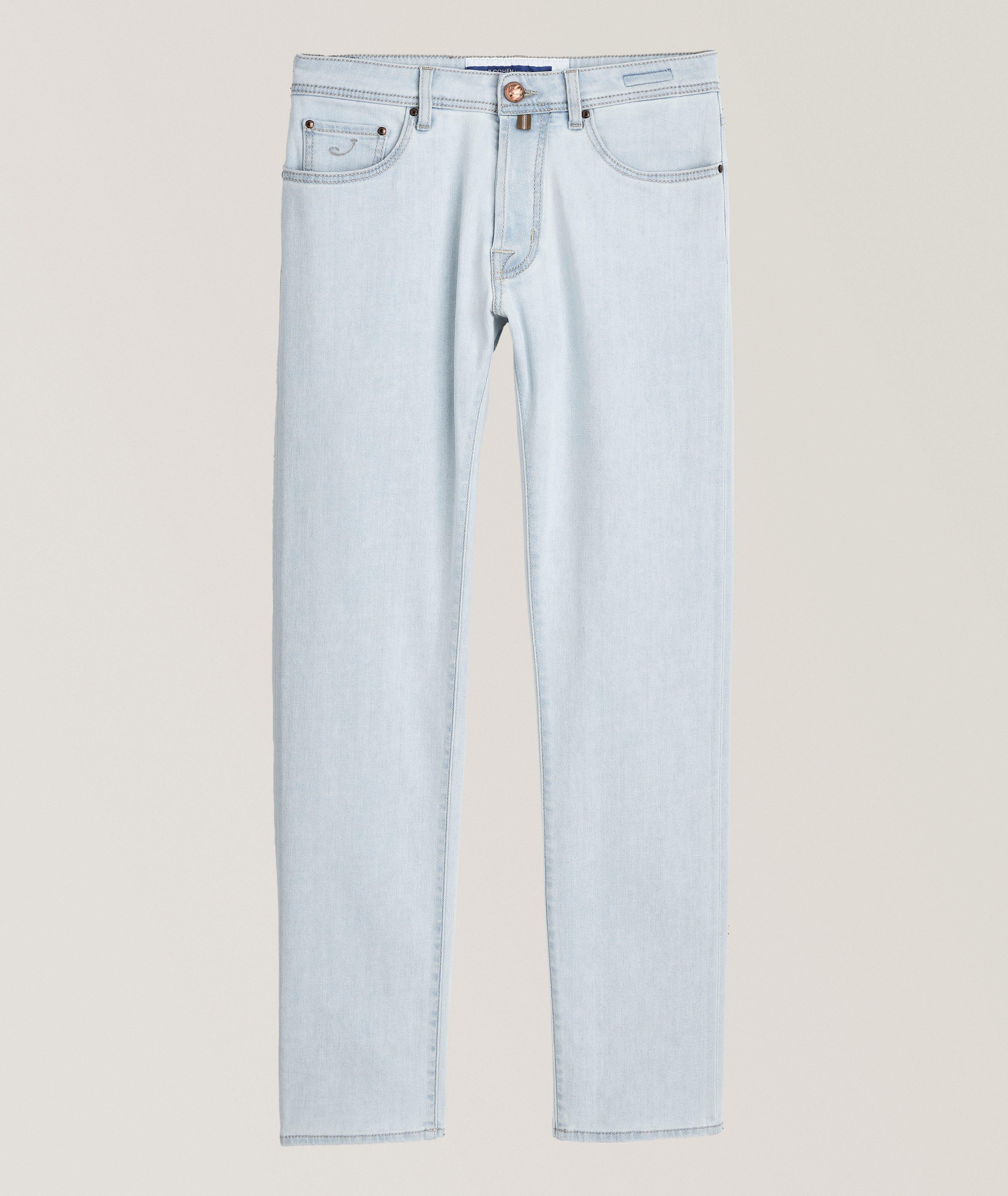 Jacob Cohen Jean Bard En Coton Et En Lyocell De Coupe Amincie En Bleu | Taille Homme 32