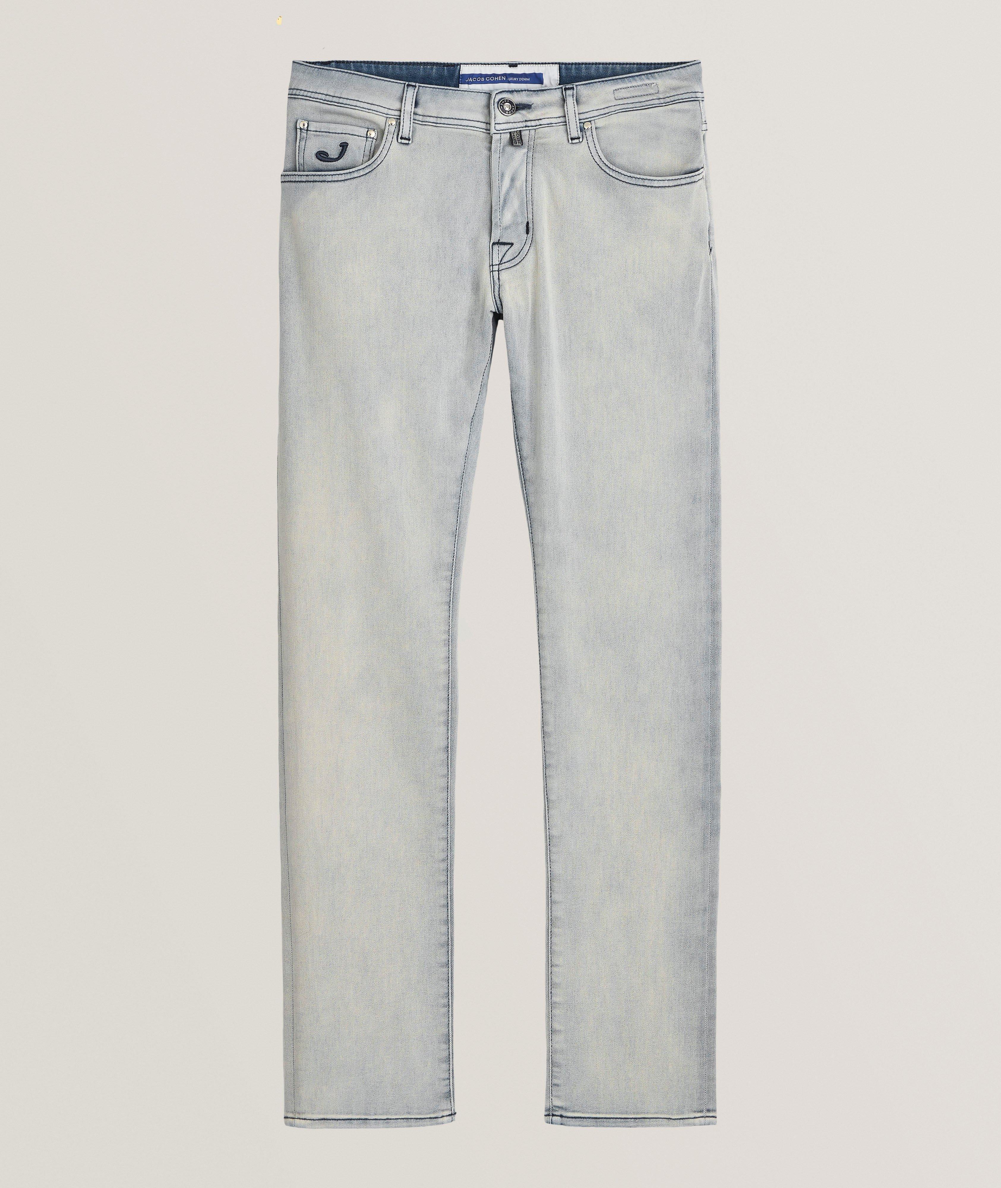 Jacob Cohen Jean Nick Délavé À L’Acide De Coupe Amincie En Bleu | Taille Homme 33