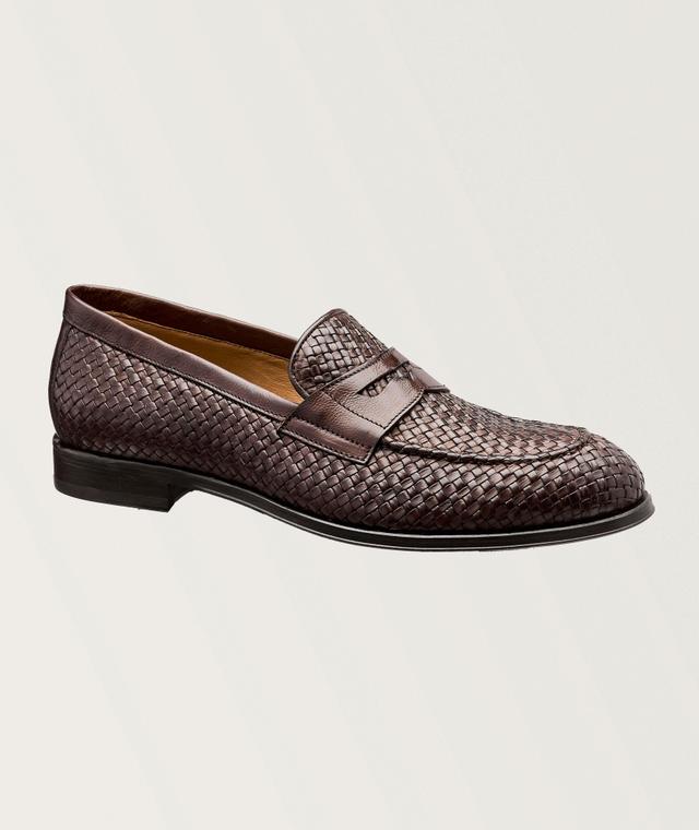 Toledo Woven Leather Penny Loafers